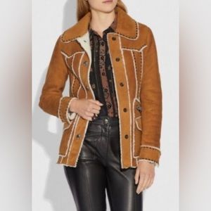 Coach lamb shearling coat.